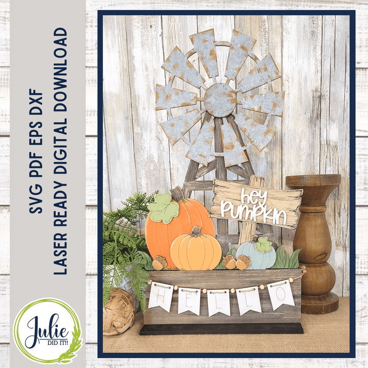 Julie Did It Studios Hey Pumpkin Window Box Insert