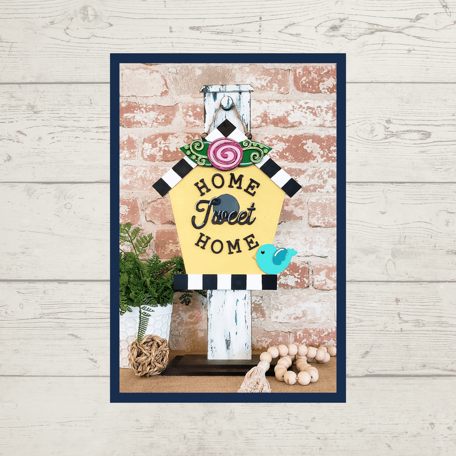 Julie Did It Studios Home Tweet Home Sign - January 2022 SVG Subscription