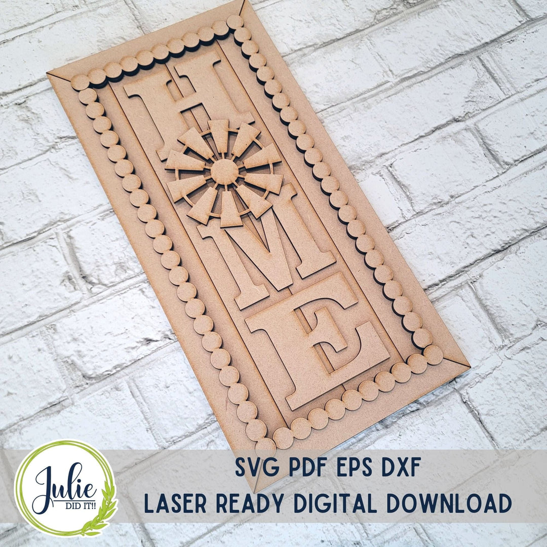 Julie Did It Studios Home Windmill Leaner - April 2023 Design Studio