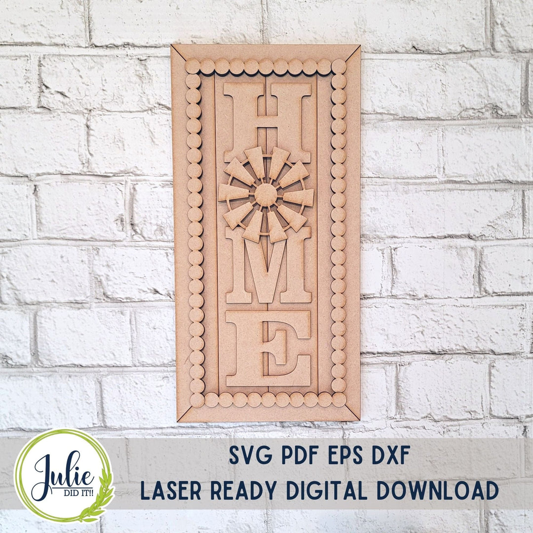 Julie Did It Studios Home Windmill Leaner - April 2023 Design Studio