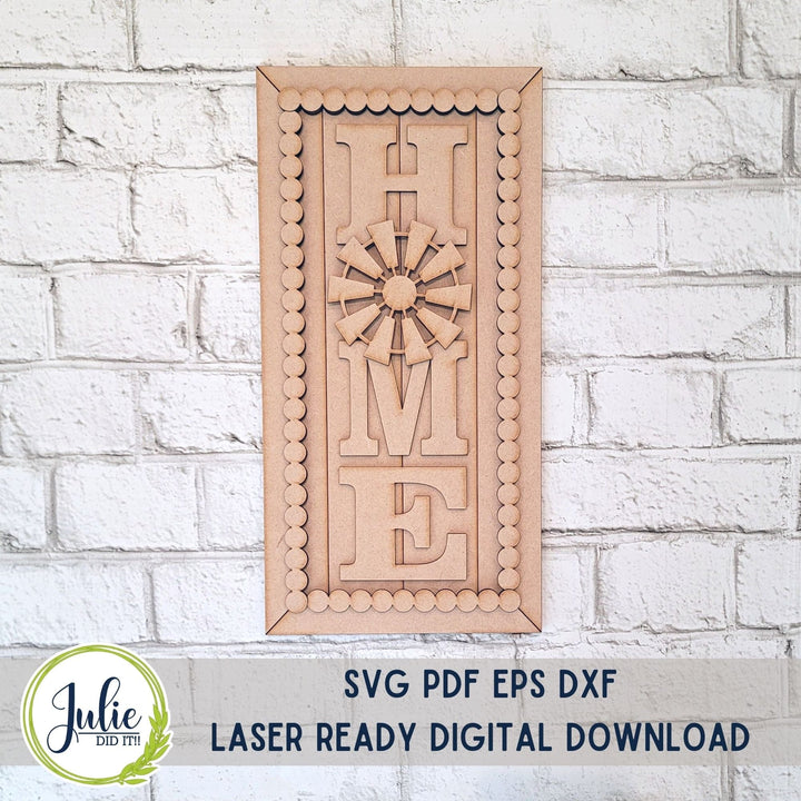 Julie Did It Studios Home Windmill Leaner - April 2023 Design Studio