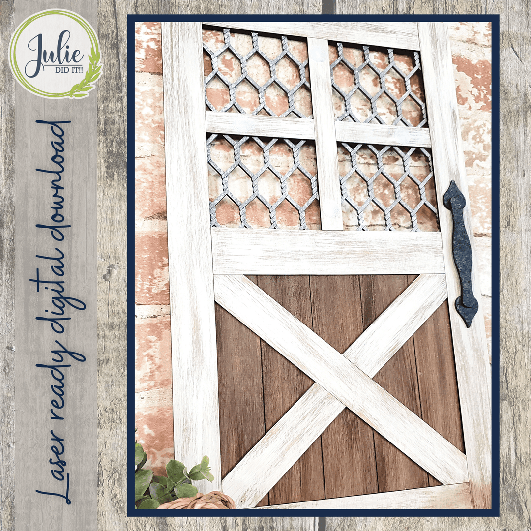 Julie Did It Studios Interchangeable Barn Door - May 2022 Design Subscription