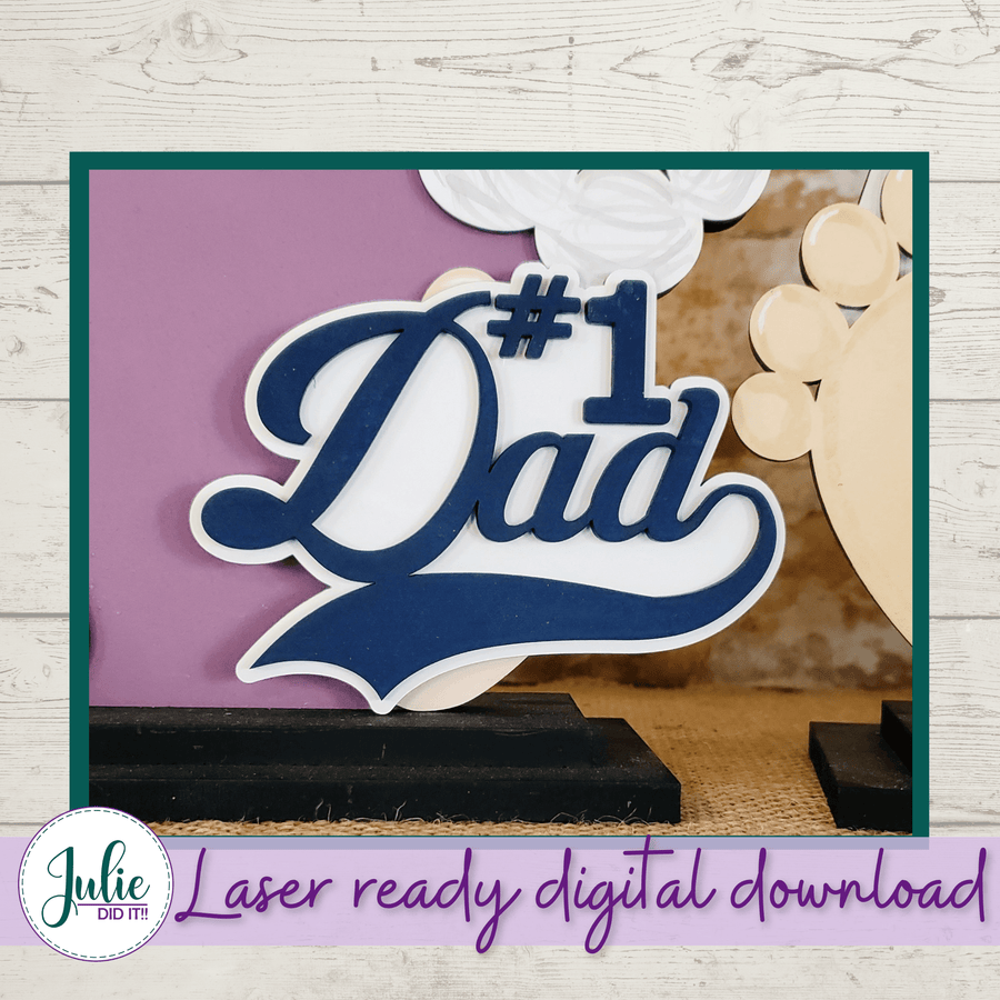 Julie Did It Studios Interchangeable Gnome #1 Dad Interchangeable Gnome Add-On Accessory