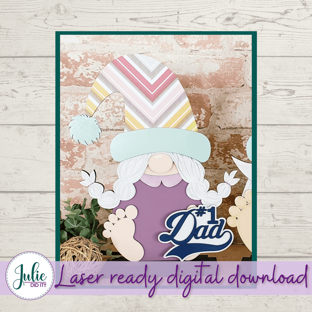 Julie Did It Studios Interchangeable Gnome #1 Dad Interchangeable Gnome Add-On Accessory