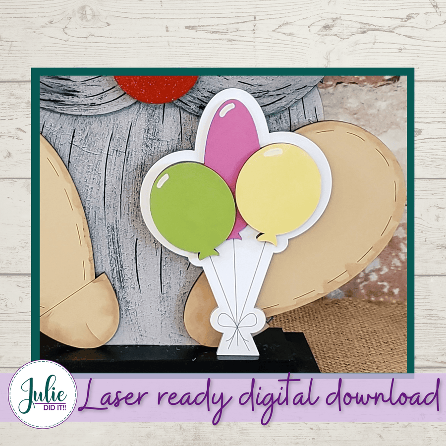 Julie Did It Studios Interchangeable Gnome Balloons Interchangeable Gnome Add-On Accessory