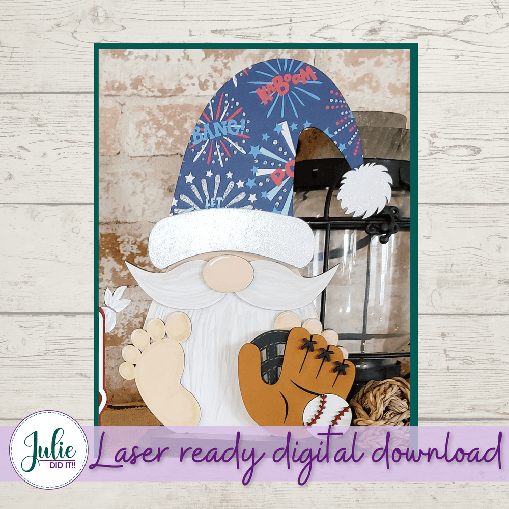 Julie Did It Studios Interchangeable Gnome Baseball Mitt Interchangeable Gnome Add-On Accessory