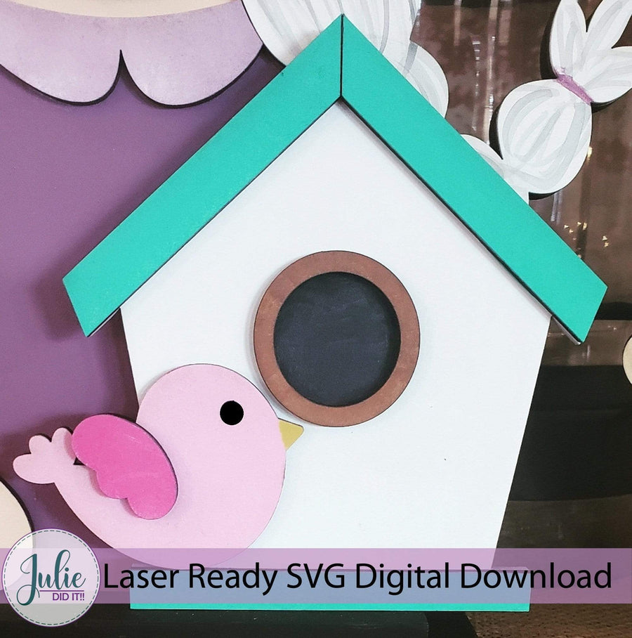 Julie Did It Studios Interchangeable Gnome Birdhouse Interchangeable Gnome Add-On Accessory