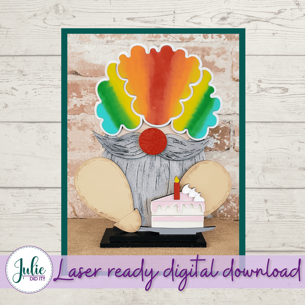 Julie Did It Studios Interchangeable Gnome Cake Slice Interchangeable Gnome Add-On Accessory