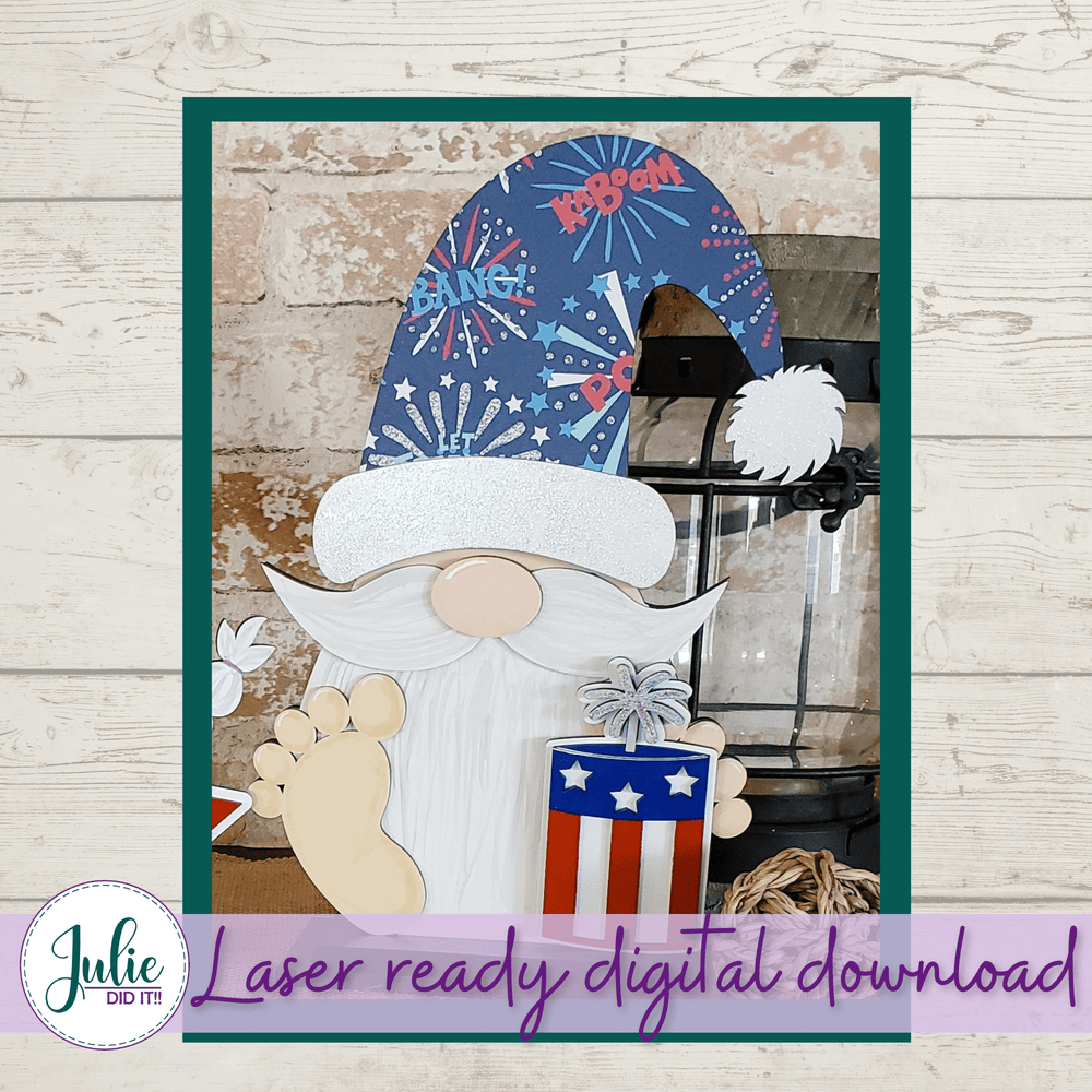 Julie Did It Studios Interchangeable Gnome Fireworks Interchangeable Gnome Add-On Accessory