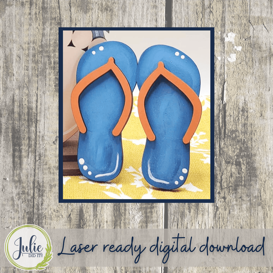 Flip Flops Interchangeable Gnome Add On Accessory Julie Did It Studios