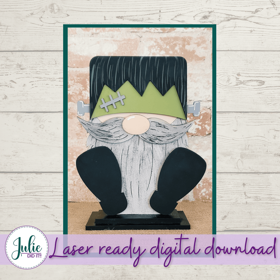 Julie Did It Studios Interchangeable Gnome Frankenstein Interchangeable Gnome Add-On Outfit