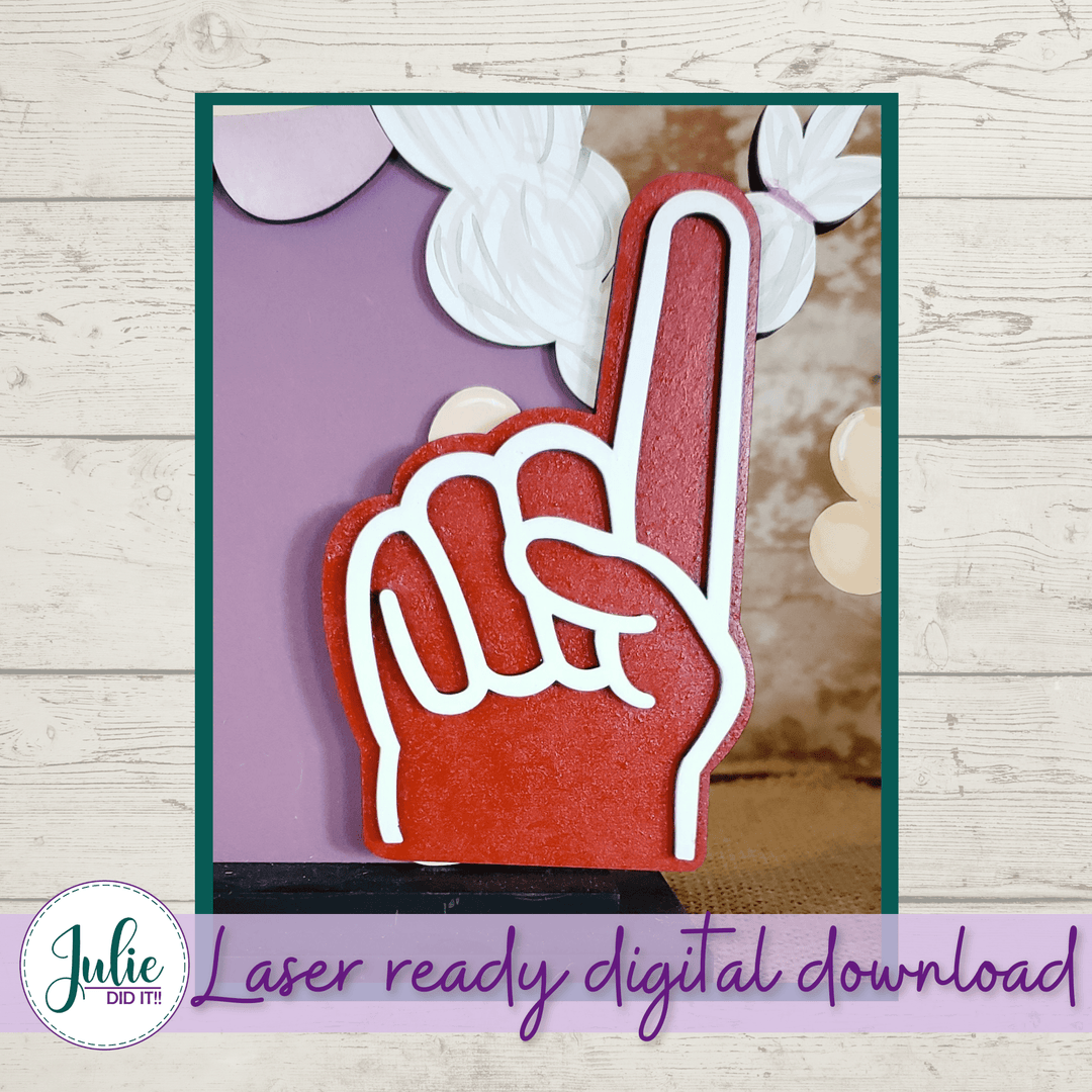 Julie Did It Studios Interchangeable Gnome Game Finger Interchangeable Gnome Add-On Accessory