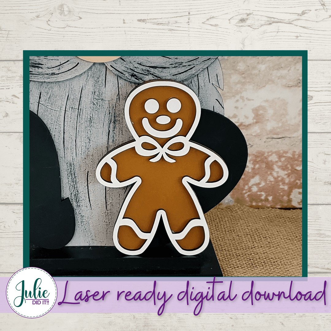Julie Did It Studios Interchangeable Gnome Gingerbread Man Interchangeable Gnome Add-On Accessory