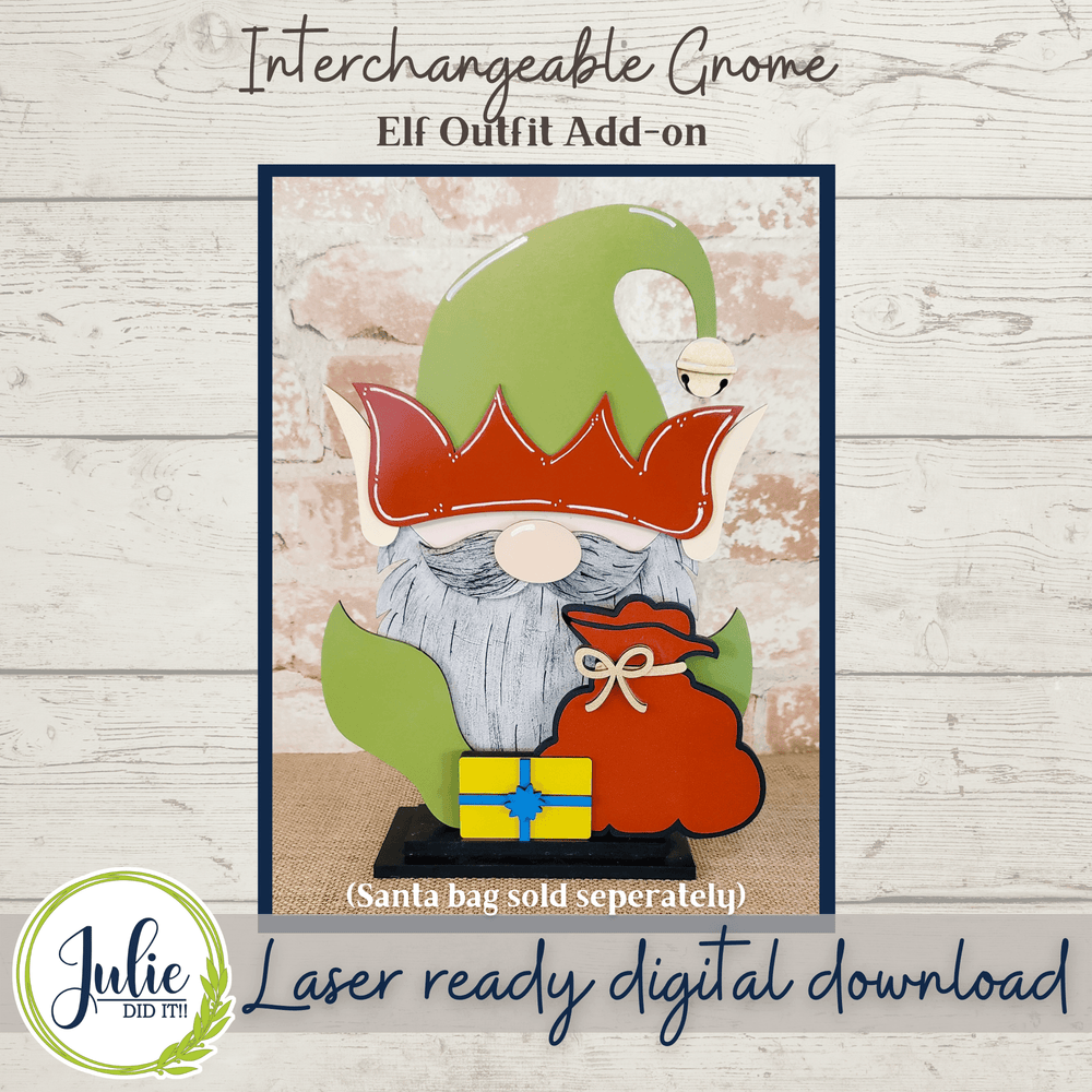 Julie Did It Studios Interchangeable Gnome Gnome Elf Interchangeable Add-On Outfit