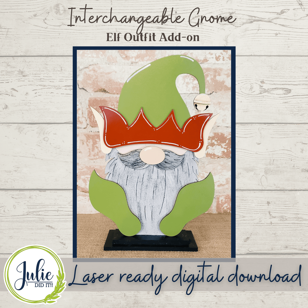 Julie Did It Studios Interchangeable Gnome Gnome Elf Interchangeable Add-On Outfit