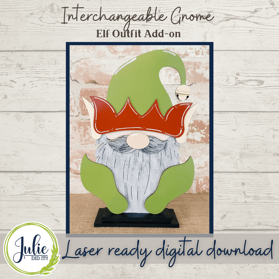 Julie Did It Studios Interchangeable Gnome Gnome Elf Interchangeable Add-On Outfit