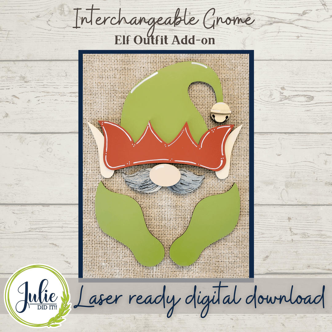 Julie Did It Studios Interchangeable Gnome Gnome Elf Interchangeable Add-On Outfit
