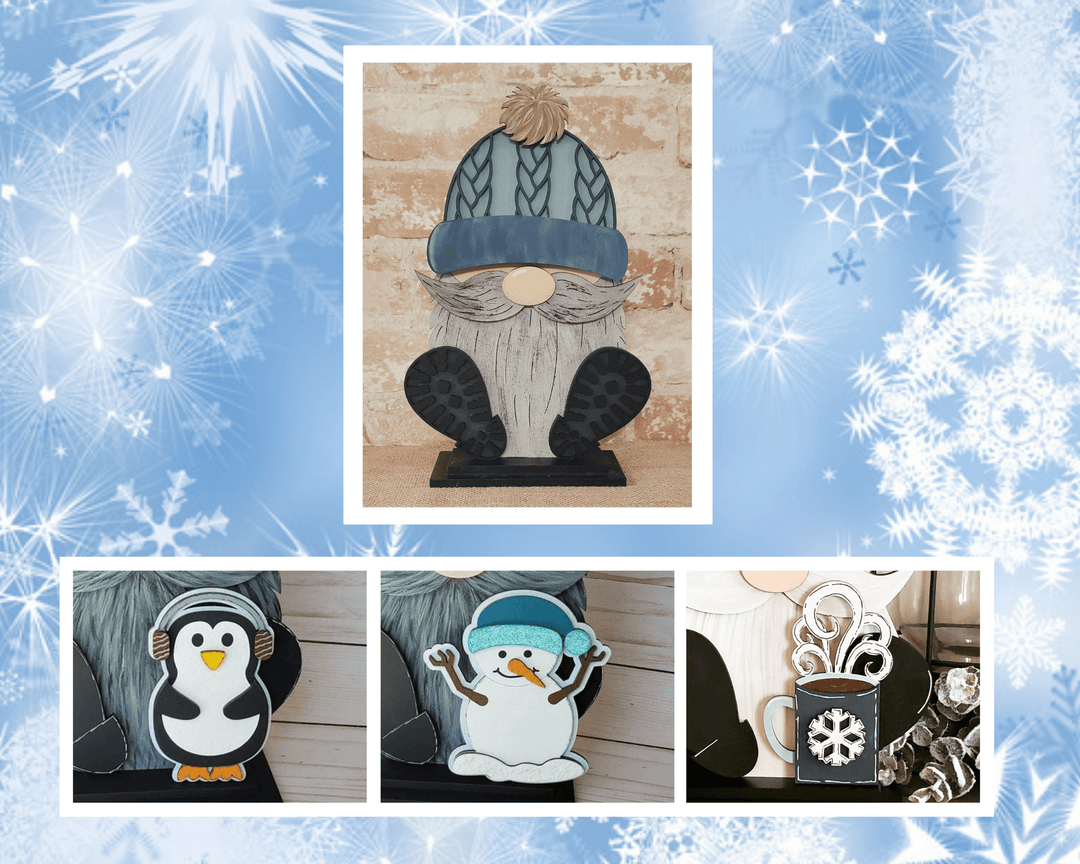 Julie Did It Studios Interchangeable Gnome Gnome Interchangeable Winter Add-on Bundle