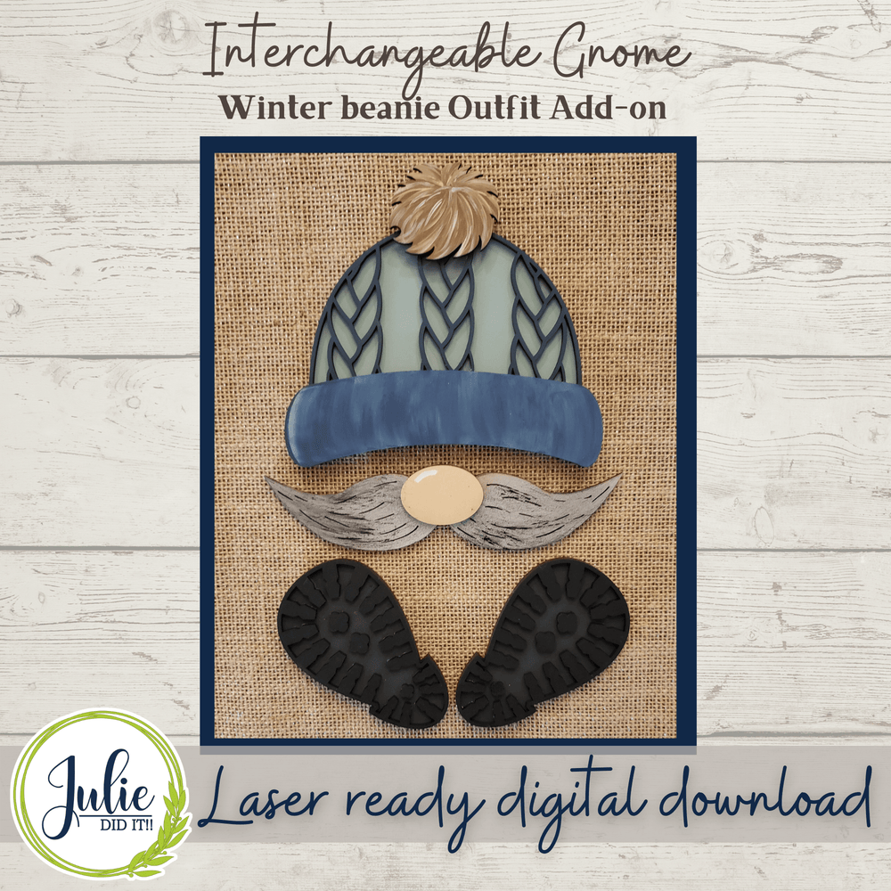Julie Did It Studios Interchangeable Gnome Gnome Winter Time Interchangeable Add-On Outfit