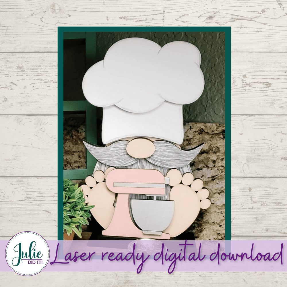 Julie Did It Studios Interchangeable Gnome Kitchen Mixer Interchangeable Gnome Add-On Accessory