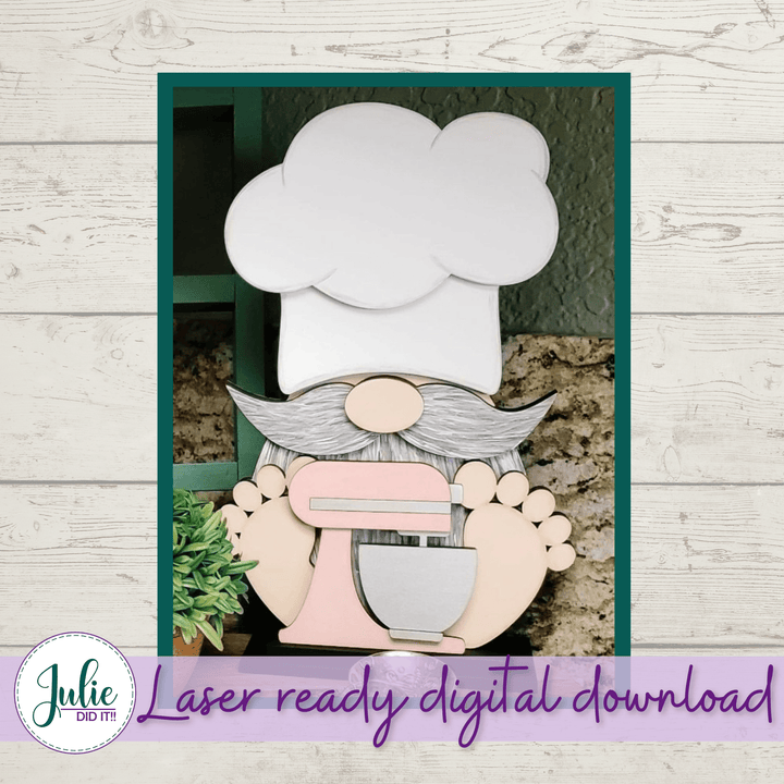 Julie Did It Studios Interchangeable Gnome Kitchen Mixer Interchangeable Gnome Add-On Accessory