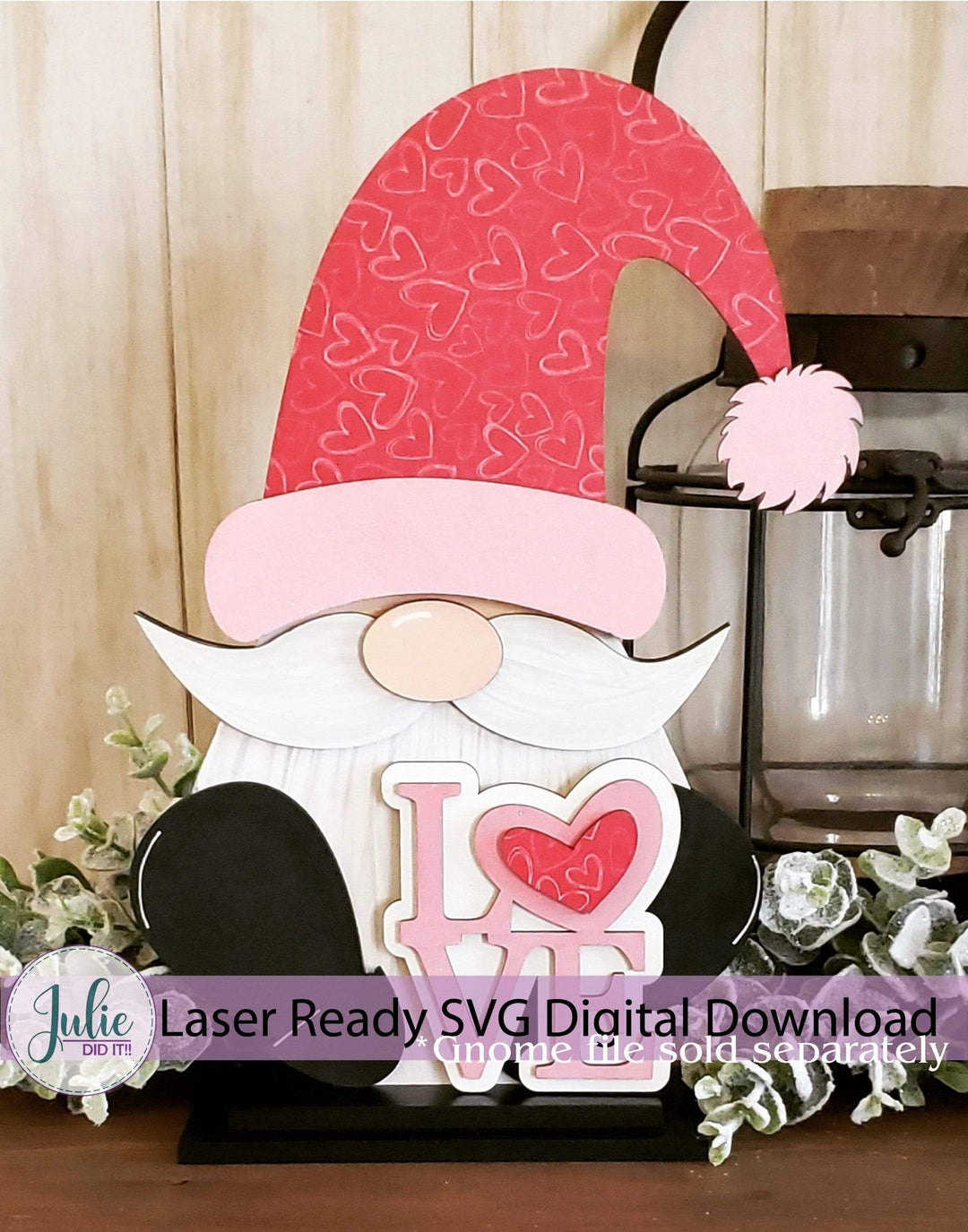 Julie Did It Studios Interchangeable Gnome Love Stacker Interchangeable Gnome Add-On Accessory