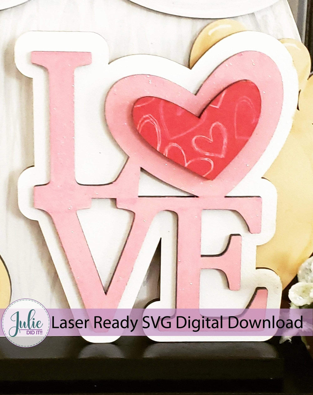 Julie Did It Studios Interchangeable Gnome Love Stacker Interchangeable Gnome Add-On Accessory
