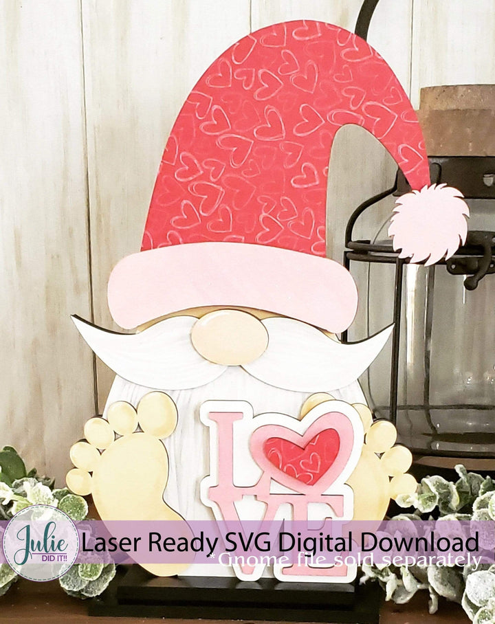 Julie Did It Studios Interchangeable Gnome Love Stacker Interchangeable Gnome Add-On Accessory