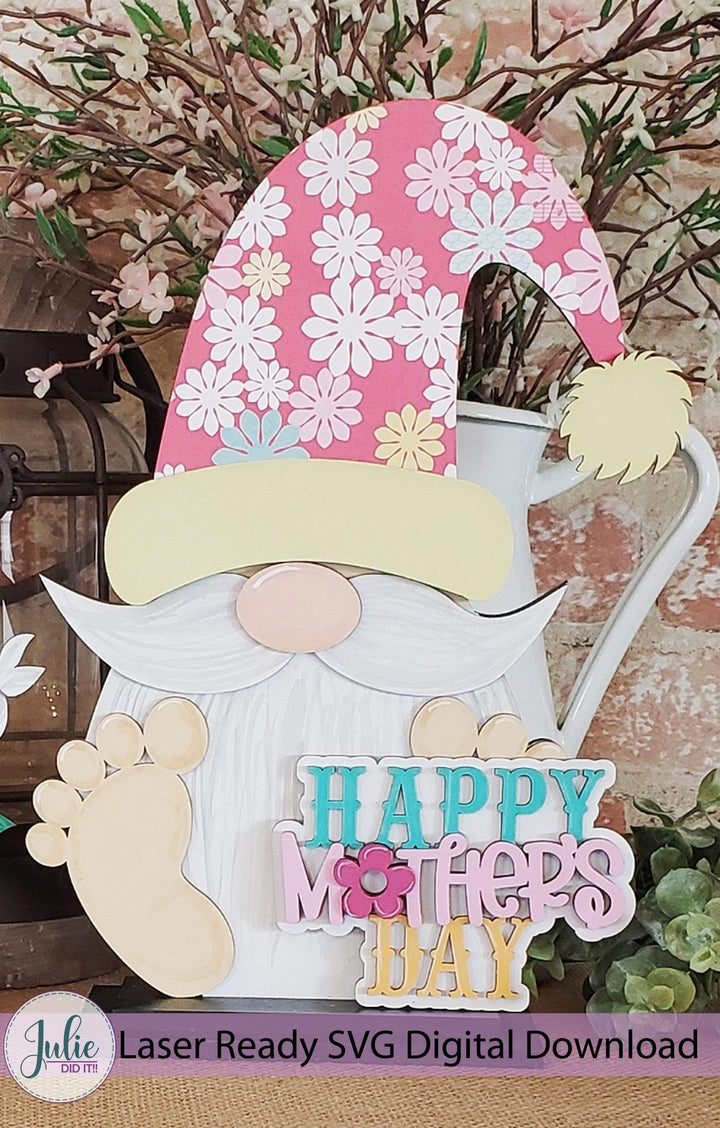 Julie Did It Studios Interchangeable Gnome Mother's Day Interchangeable Gnome Add-On Accessory