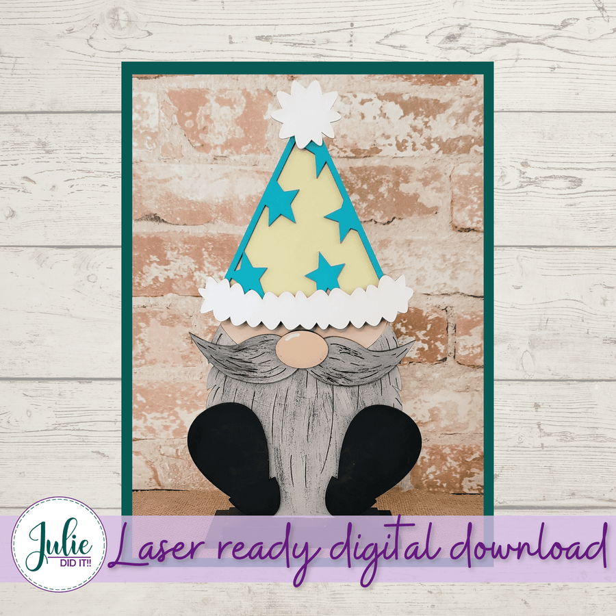 Julie Did It Studios Interchangeable Gnome Party Hat Interchangeable Gnome Add-On Outfit