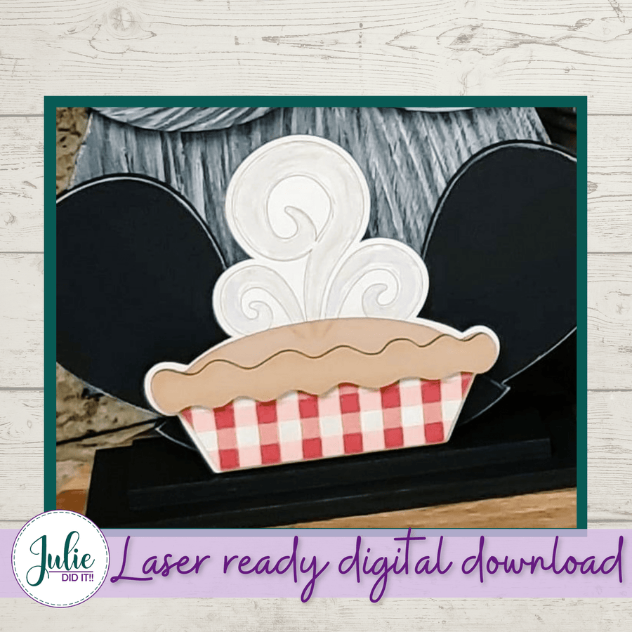 Julie Did It Studios Interchangeable Gnome Pie Interchangeable Chef Gnome Add-On Accessory