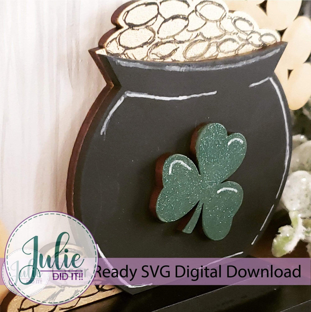 Julie Did It Studios Interchangeable Gnome Pot of Gold Interchangeable Gnome Add-On Accessory