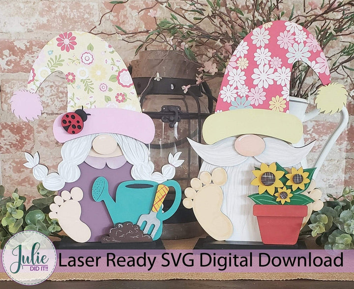 Julie Did It Studios Interchangeable Gnome Potted Flowers Interchangeable Gnome Add-On Accessory