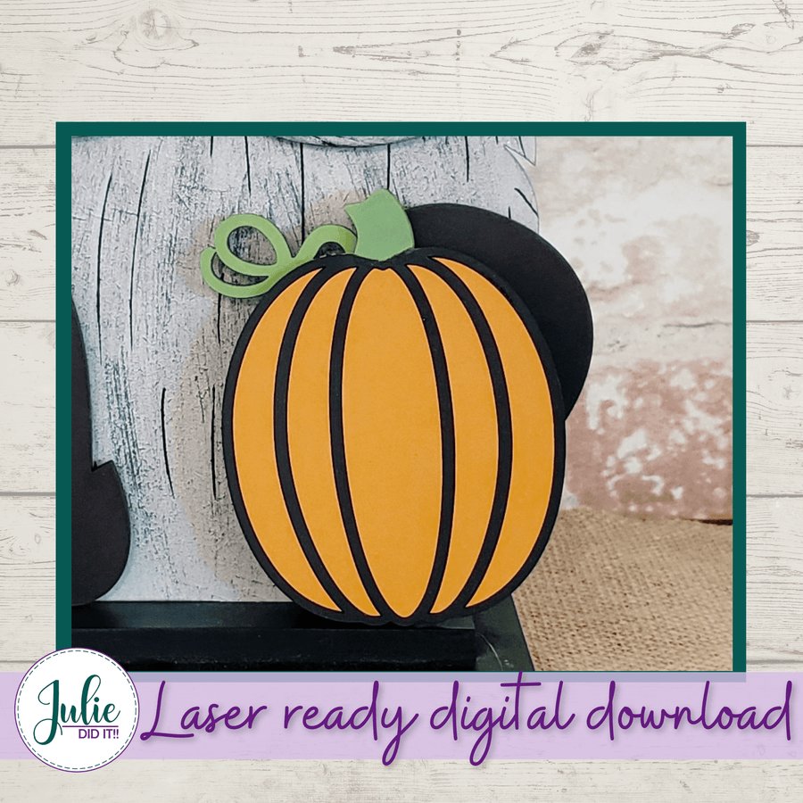 Julie Did It Studios Interchangeable Gnome Pumpkin Interchangeable Gnome Add-on Accessory