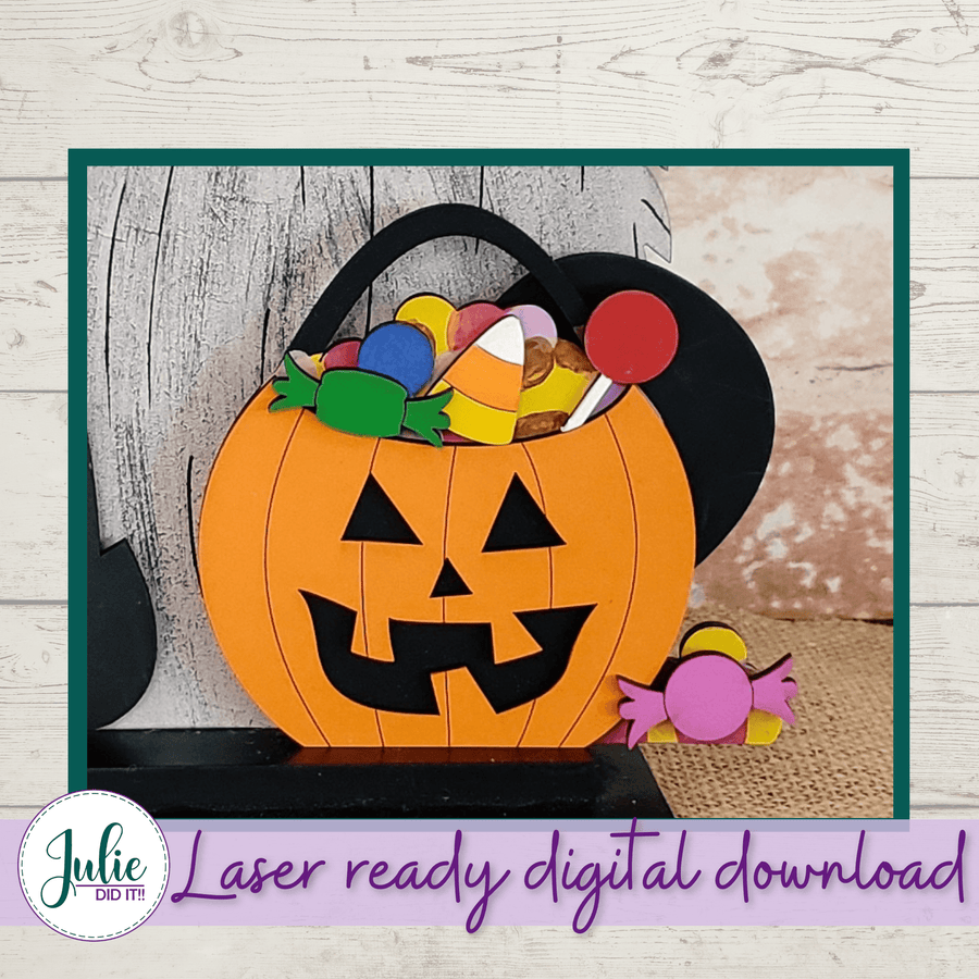 Julie Did It Studios Interchangeable Gnome Trick or Treat Interchangeable Gnome Add-on Accessory