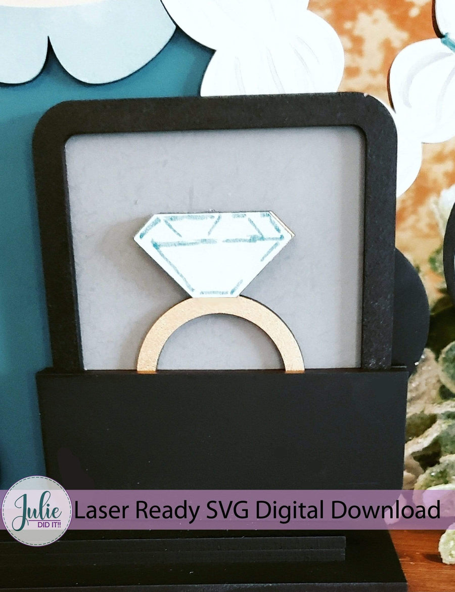 Julie Did It Studios Interchangeable Gnome Wedding Ring Interchangeable Gnome Add-On Accessory