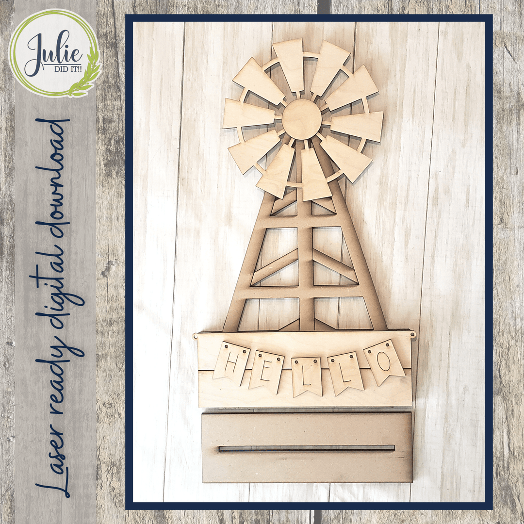 Julie Did It Studios Interchangeable Windmill - April 2022 Design Subscription