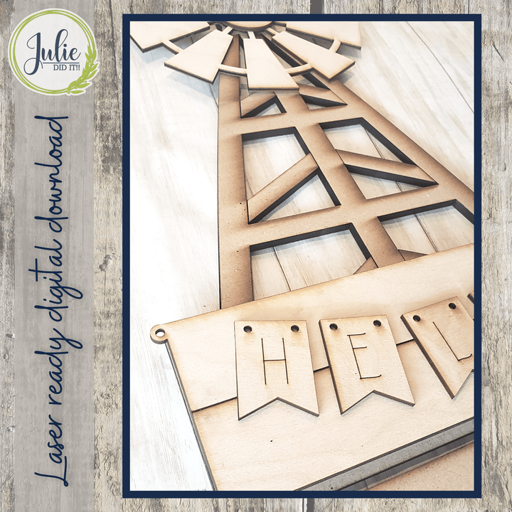 Julie Did It Studios Interchangeable Windmill - April 2022 Design Subscription
