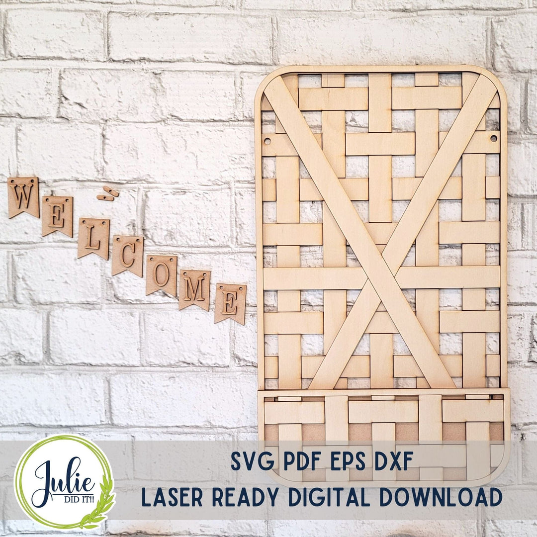 Julie Did It Studios Interchangeable Woven Basket - April 2023 Design Studio