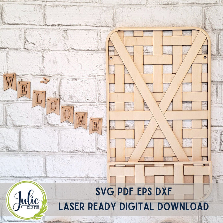Julie Did It Studios Interchangeable Woven Basket - April 2023 Design Studio