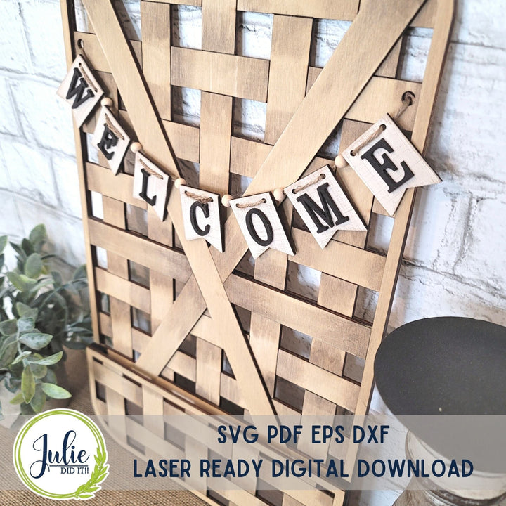 Julie Did It Studios Interchangeable Woven Basket - April 2023 Design Studio