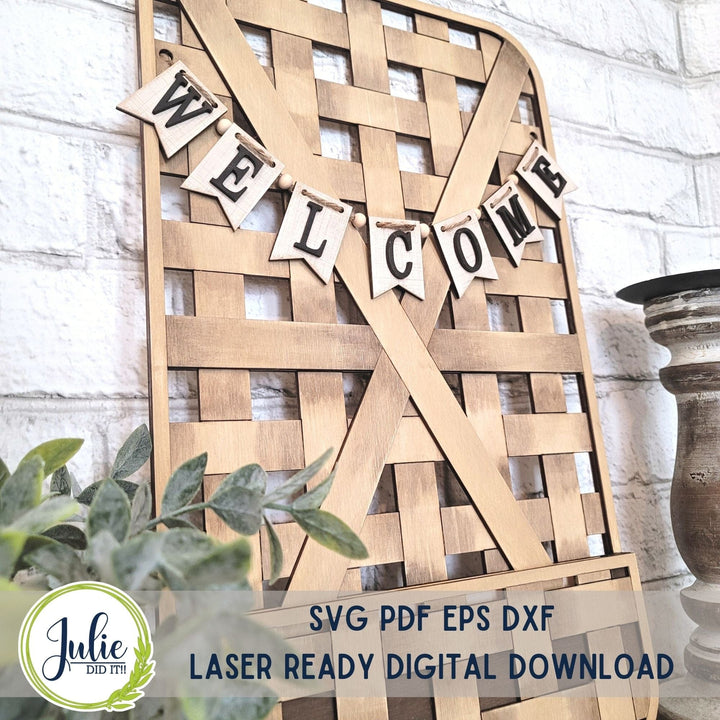 Julie Did It Studios Interchangeable Woven Basket - April 2023 Design Studio