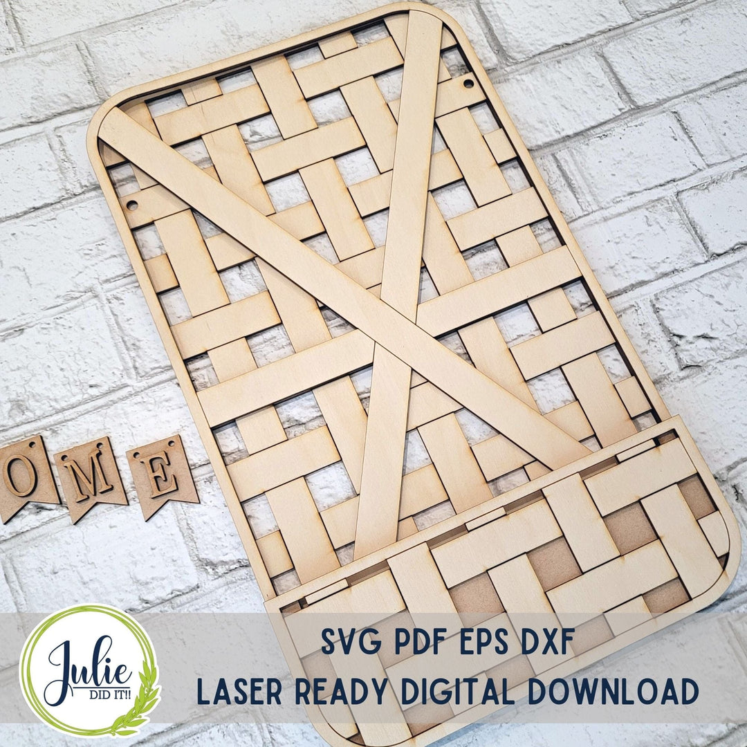 Julie Did It Studios Interchangeable Woven Basket - April 2023 Design Studio