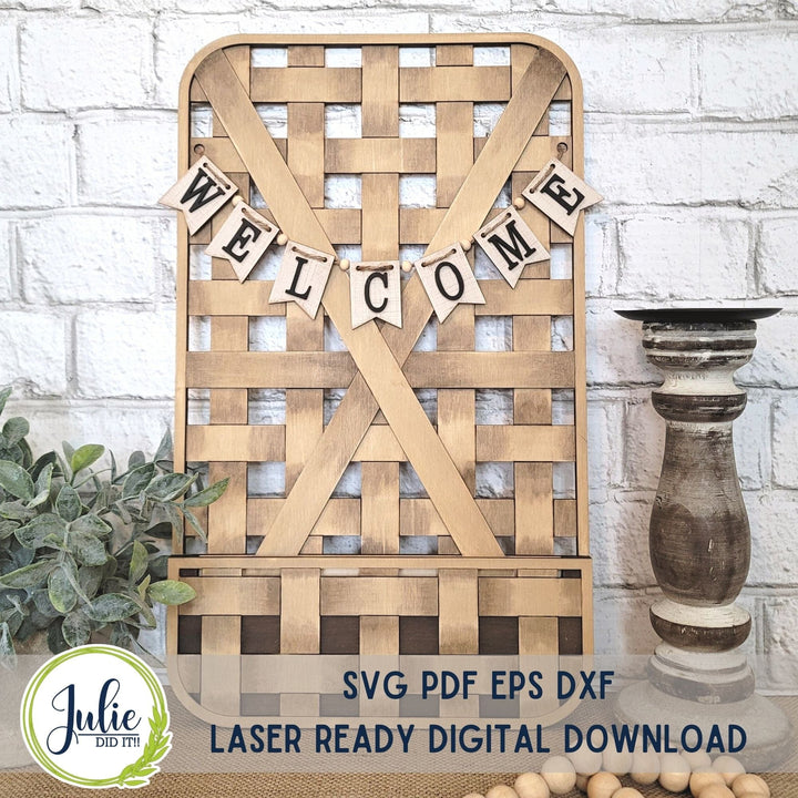 Julie Did It Studios Interchangeable Woven Basket - April 2023 Design Studio