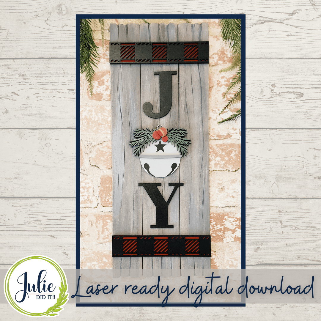 Julie Did It Studios Joy Shelf Leaner - August 2021 SVG Subscription