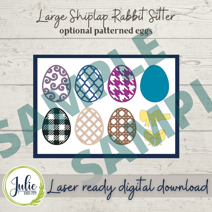 Julie Did It Studios Large Shiplap Rabbit Sitter