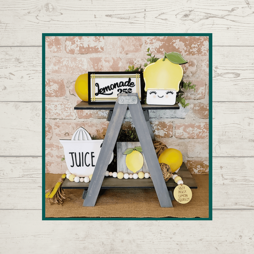 Julie Did It Studios Lemon Tiered Tray - June 2021 SVG Subscription