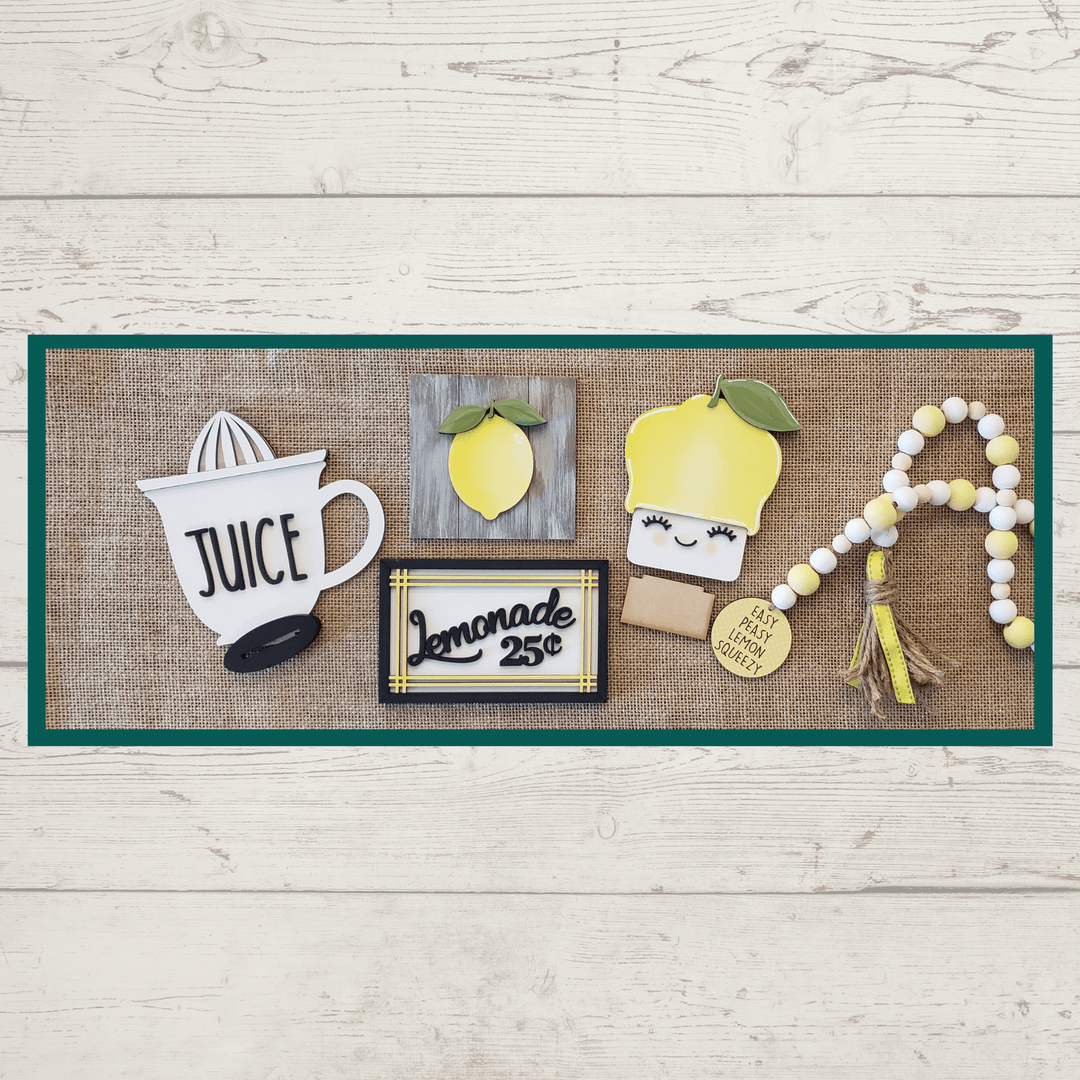 Julie Did It Studios Lemon Tiered Tray - June 2021 SVG Subscription