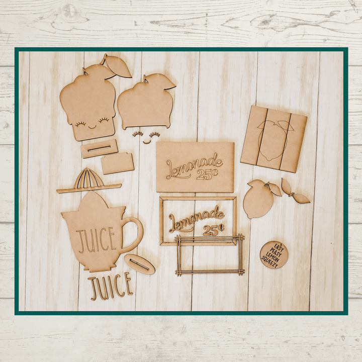 Julie Did It Studios Lemon Tiered Tray - June 2021 SVG Subscription