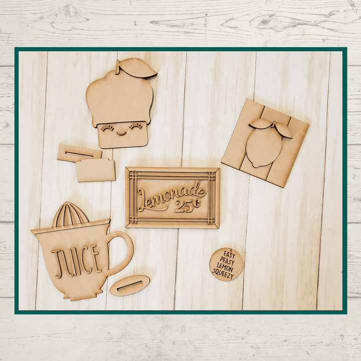 Julie Did It Studios Lemon Tiered Tray - June 2021 SVG Subscription